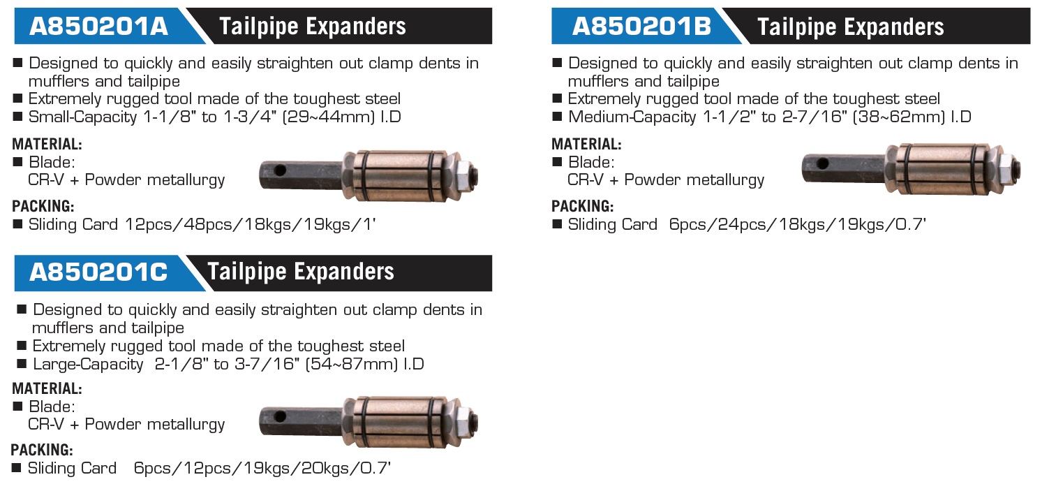 A850201A Tailpipe Expanders